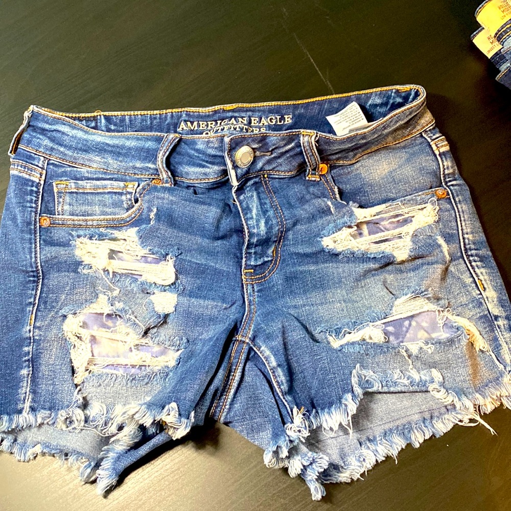 American Eagle distressed shorts, size 10